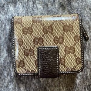Authentic GUCCI GG Crystal Small Wallet